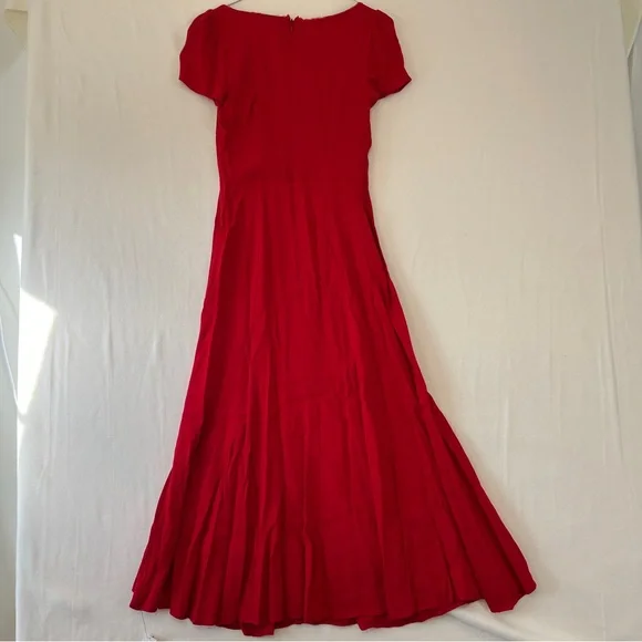 Red reformation Afton dress new with tags size 0 - Picture 4 of 5